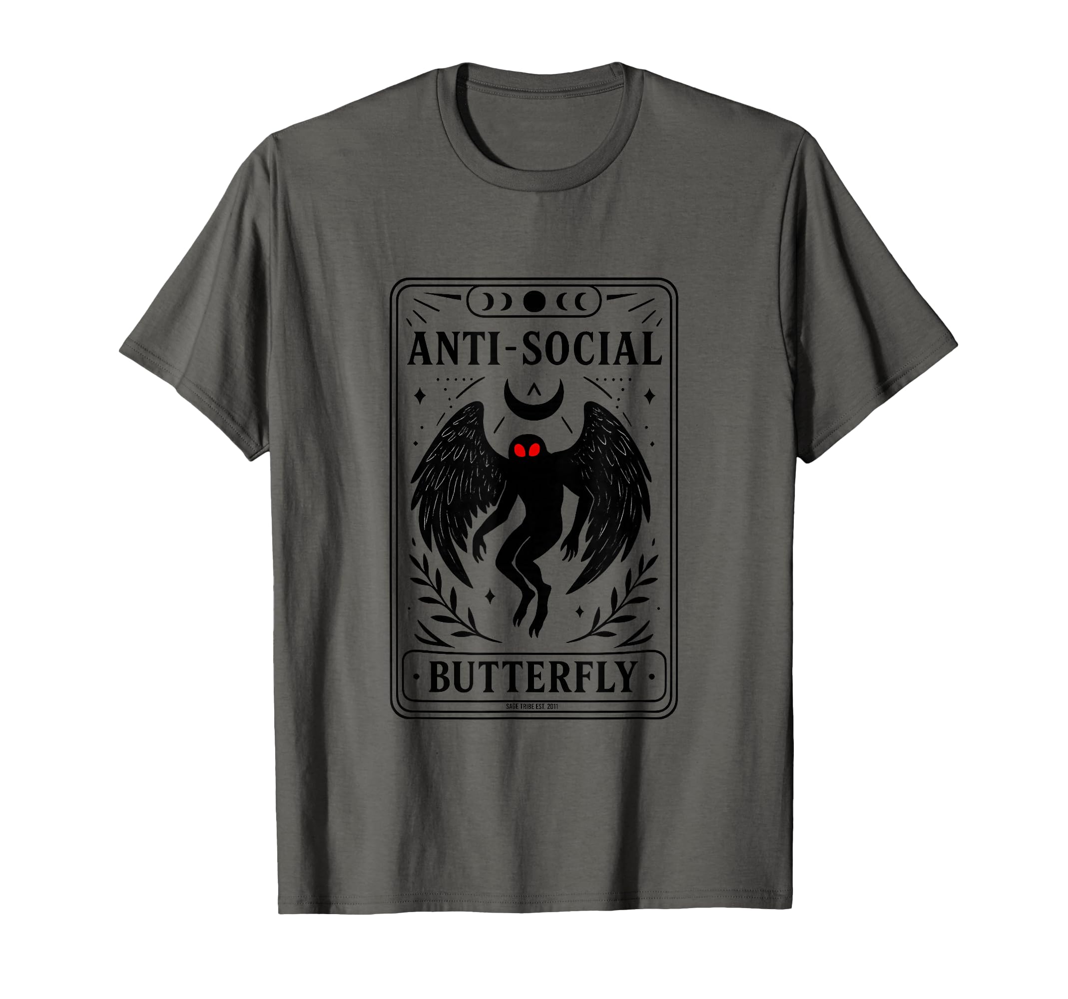Mothman Anti Social Butterfly T-Shirt - Aesthetic Graphic for Adults - T-Shirt, Sweatshirt, Hoodie