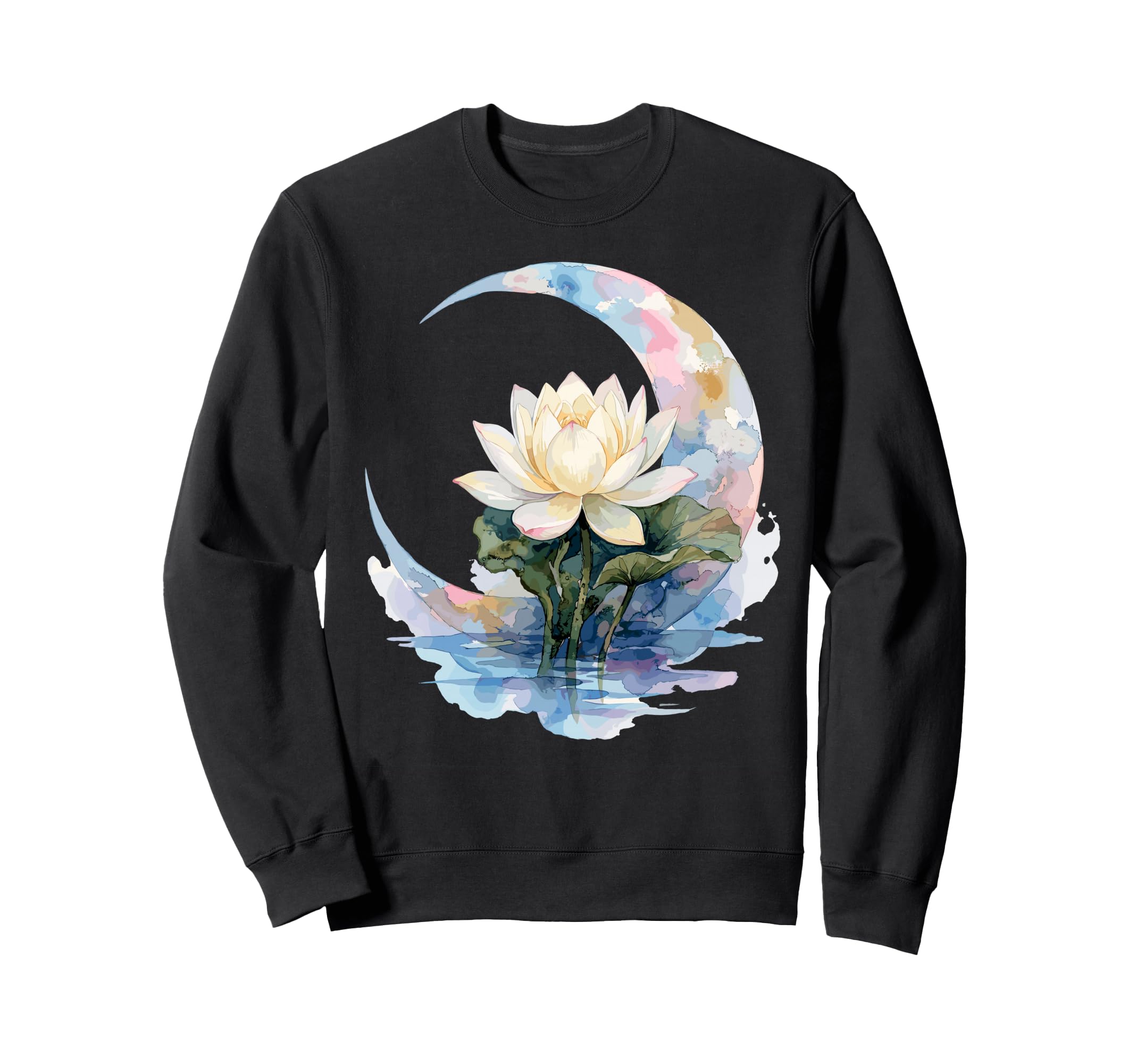 Funny Yoga Lotus Flower Meditation Sweatshirt - Trendy Graphic Unisex - T-Shirt, Sweatshirt, Hoodie
