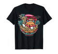 Kawaii Anime Cat Eating Ramen 80S T-Shirt - Custom Art Print Unisex - T-Shirt, Sweatshirt, Hoodie