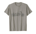 Motorcycle Cafe Racer Bike Outline T-Shirt - Unique Graphic for Adults - T-Shirt, Sweatshirt, Hoodie