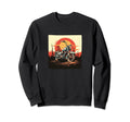 Motorcycle Distressed Sunset Sweatshirt - Trendy Graphic Men Women - T-Shirt, Sweatshirt, Hoodie