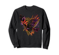 80S Geometric Bird Falcon Synthwave Sweatshirt - Novelty Apparel Unisex - T-Shirt, Sweatshirt, Hoodie