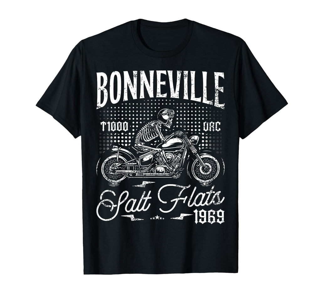 Bonneville Salt Flats Motorcycle T-Shirt - Unique Graphic for Adults - T-Shirt, Sweatshirt, Hoodie