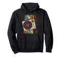 Vinyl Junkie Record Player Hoodie - Casual Everyday Wear Men Women - T-Shirt, Sweatshirt, Hoodie