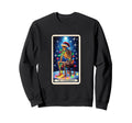 Overthinker Tarot Card Skeleton Sweatshirt - Novelty Apparel for Adults - T-Shirt, Sweatshirt, Hoodie