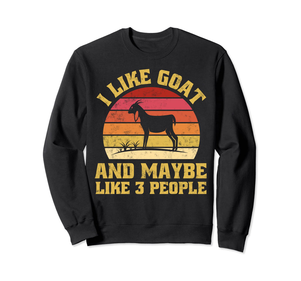 Funny Farm Animal Goats Lover Sunset Sweatshirt - Trendy Graphic Men Women - T-Shirt, Sweatshirt, Hoodie