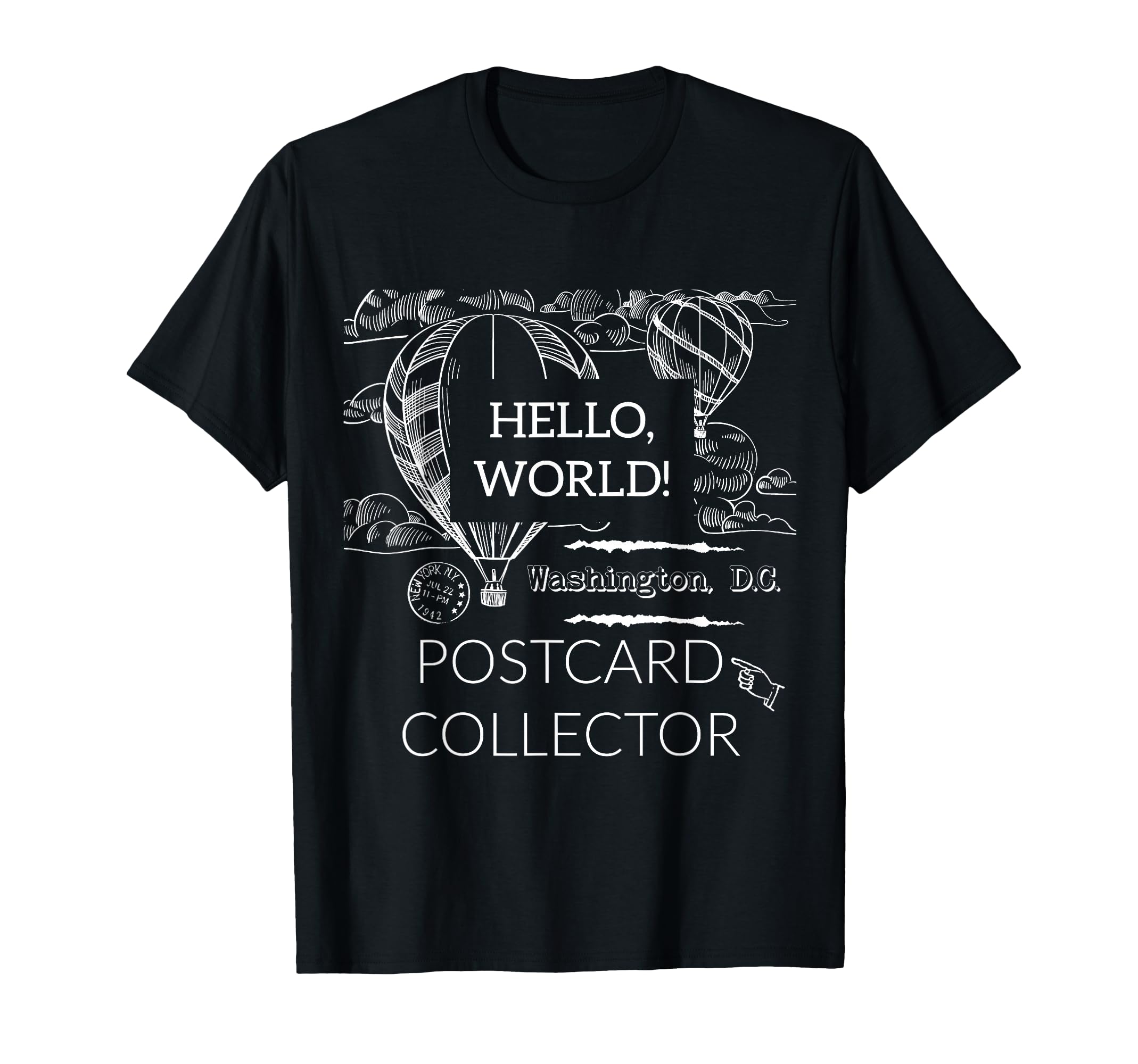 Postcard Collector Deltiologist Hobby T-Shirt - Graphic Print Men Women - T-Shirt, Sweatshirt, Hoodie