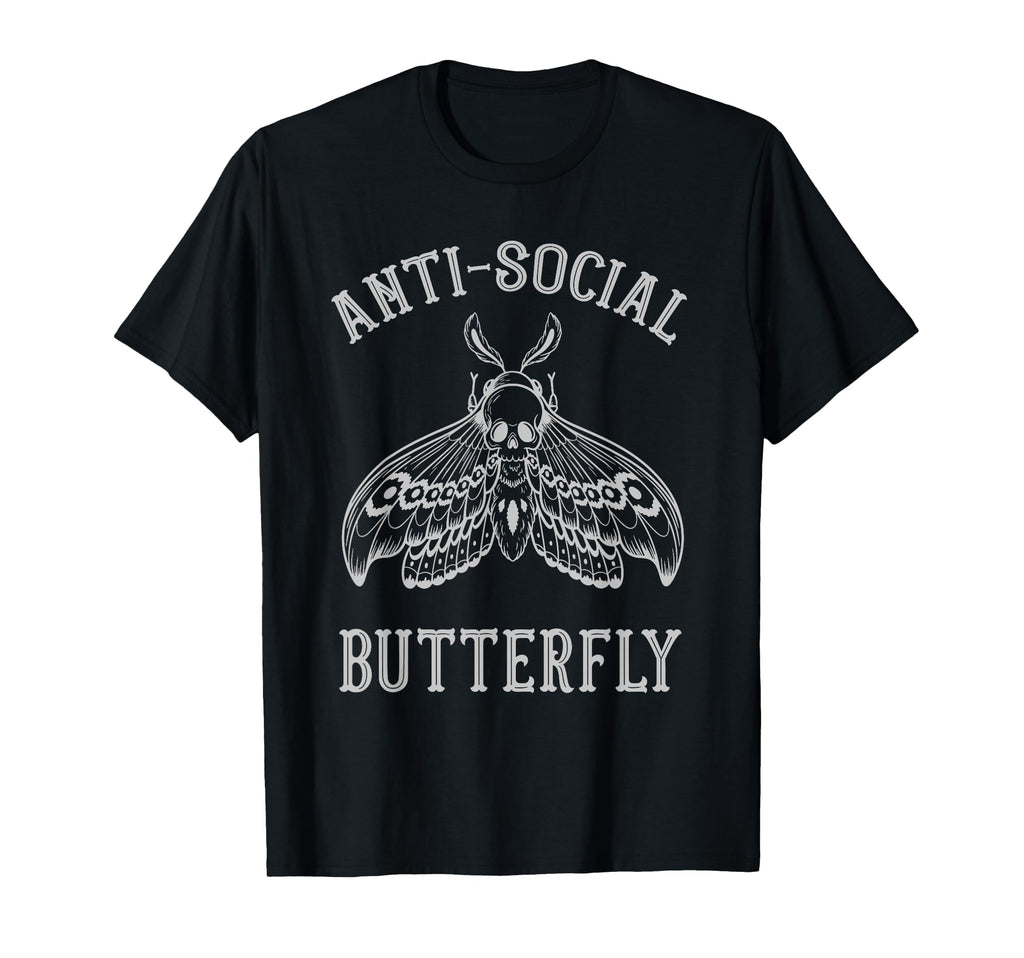 Anti Social Butterfly Introvert T-Shirt - Aesthetic Graphic Unisex - T-Shirt, Sweatshirt, Hoodie