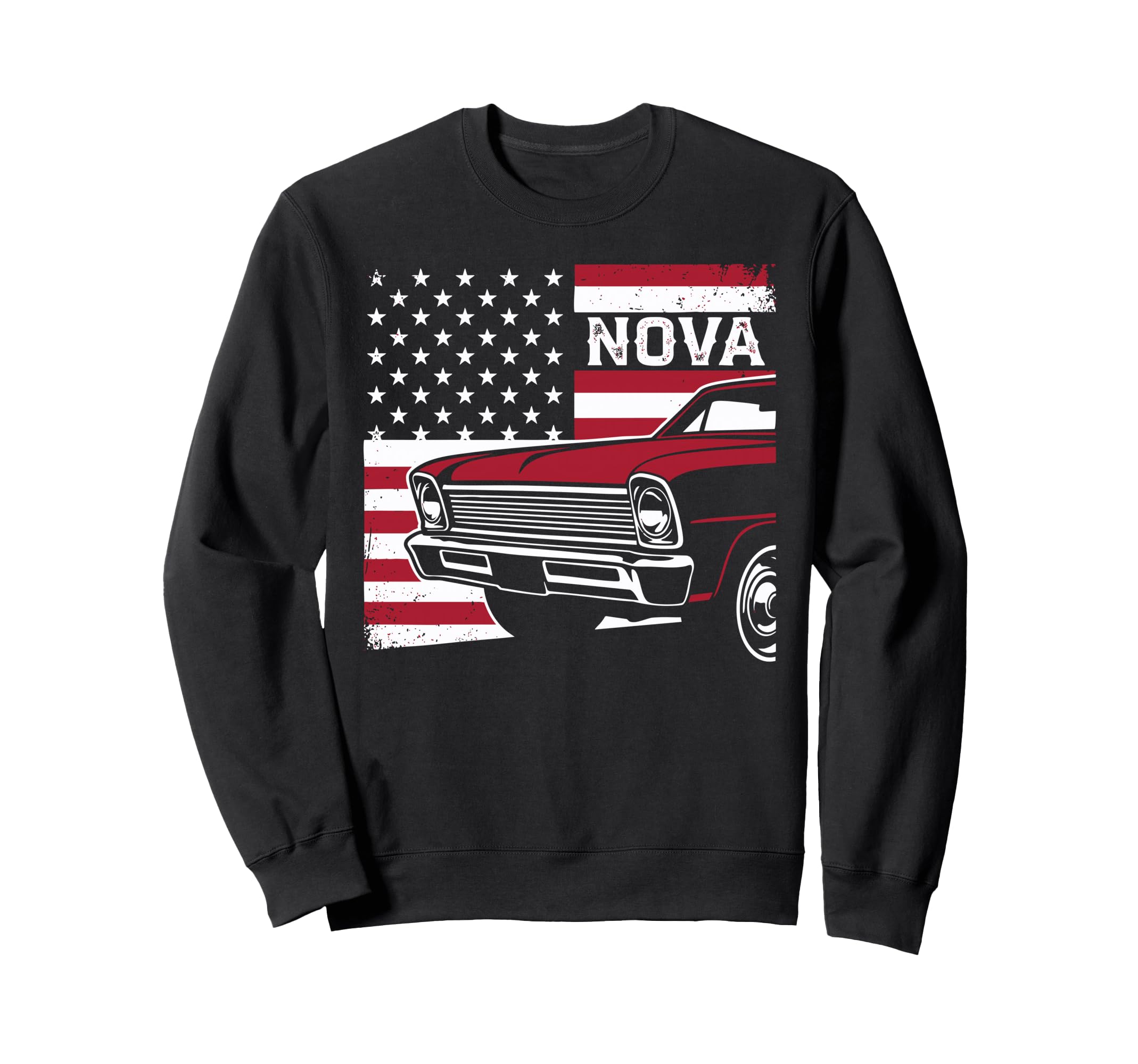 1966 1967 Nova Ss Patriotic Usa Sweatshirt - Fun Novelty Design for Adults - T-Shirt, Sweatshirt, Hoodie