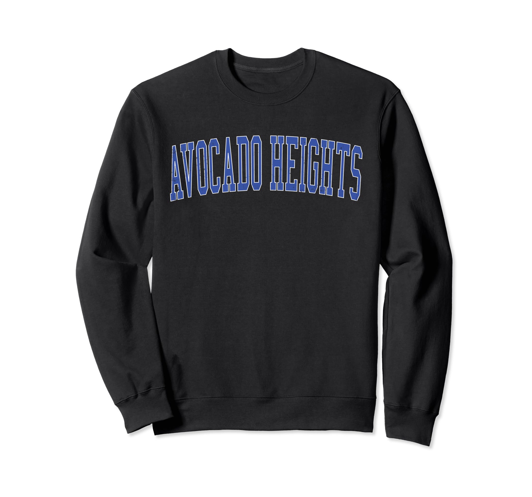 Avocado Heights Ca Distressed Blue Sweatshirt - Minimalist Print Unisex - T-Shirt, Sweatshirt, Hoodie