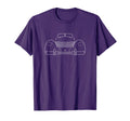 Cord 810 1930S American Car Outline T-Shirt - Novelty Apparel Unisex - T-Shirt, Sweatshirt, Hoodie
