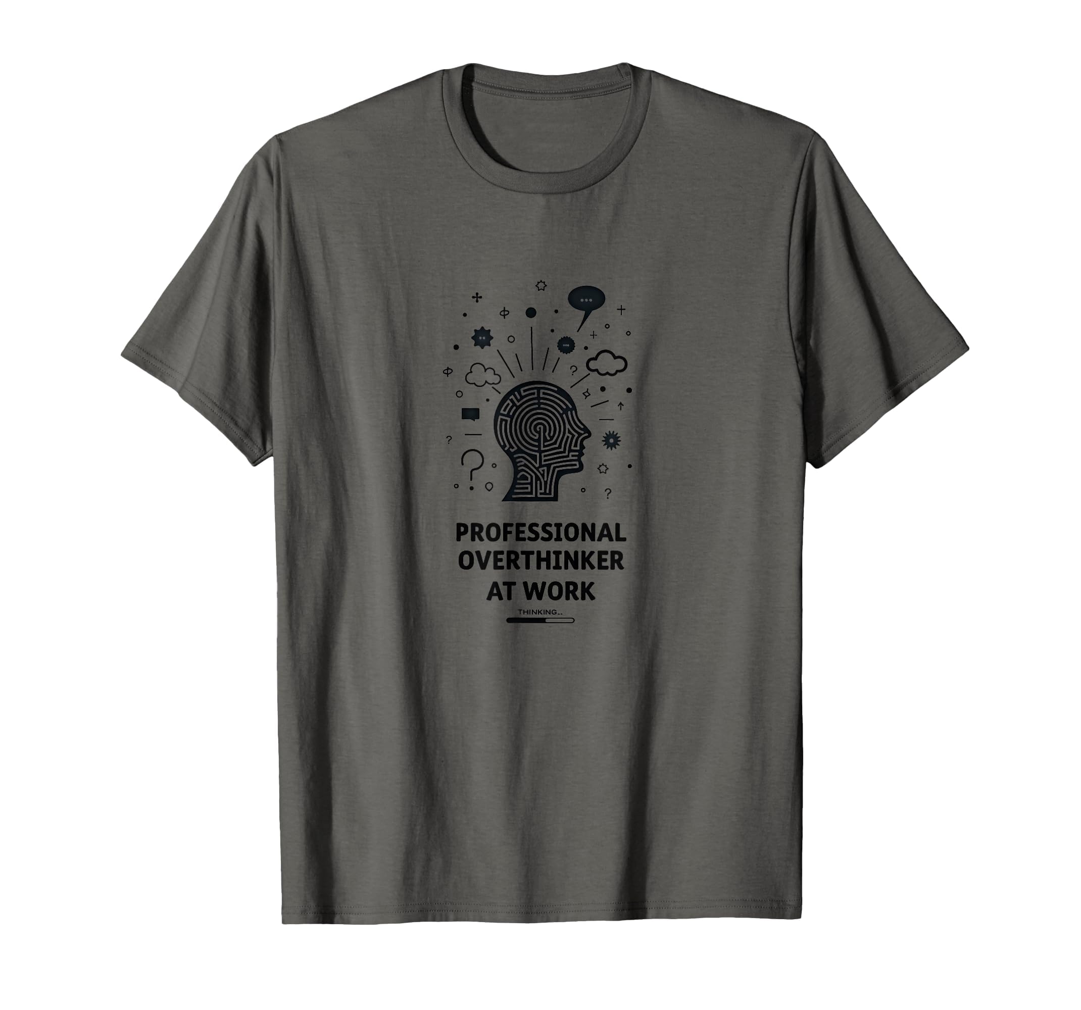 Professional Overthinker Work Funny T-Shirt - Aesthetic Graphic Men Women - T-Shirt, Sweatshirt, Hoodie
