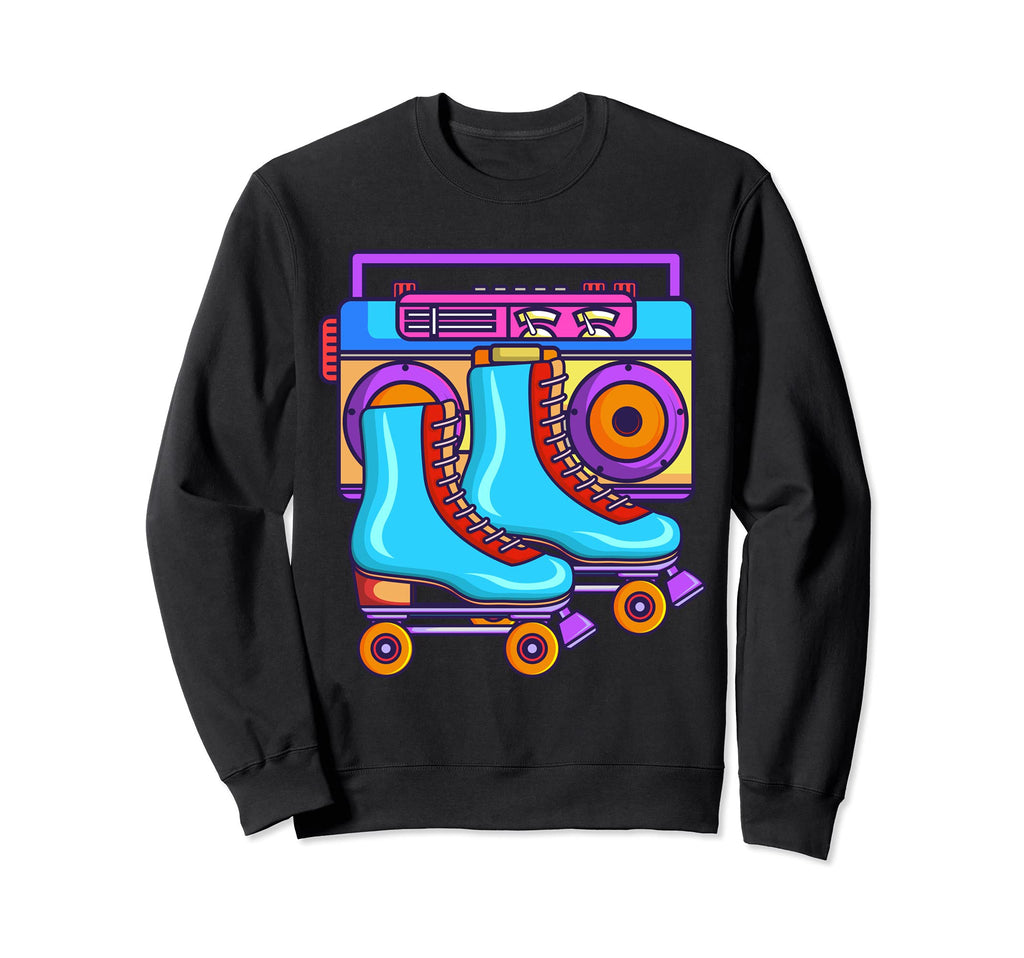 80S Rollerskates Roller Skating Sweatshirt - Streetwear Style Men Women - T-Shirt, Sweatshirt, Hoodie