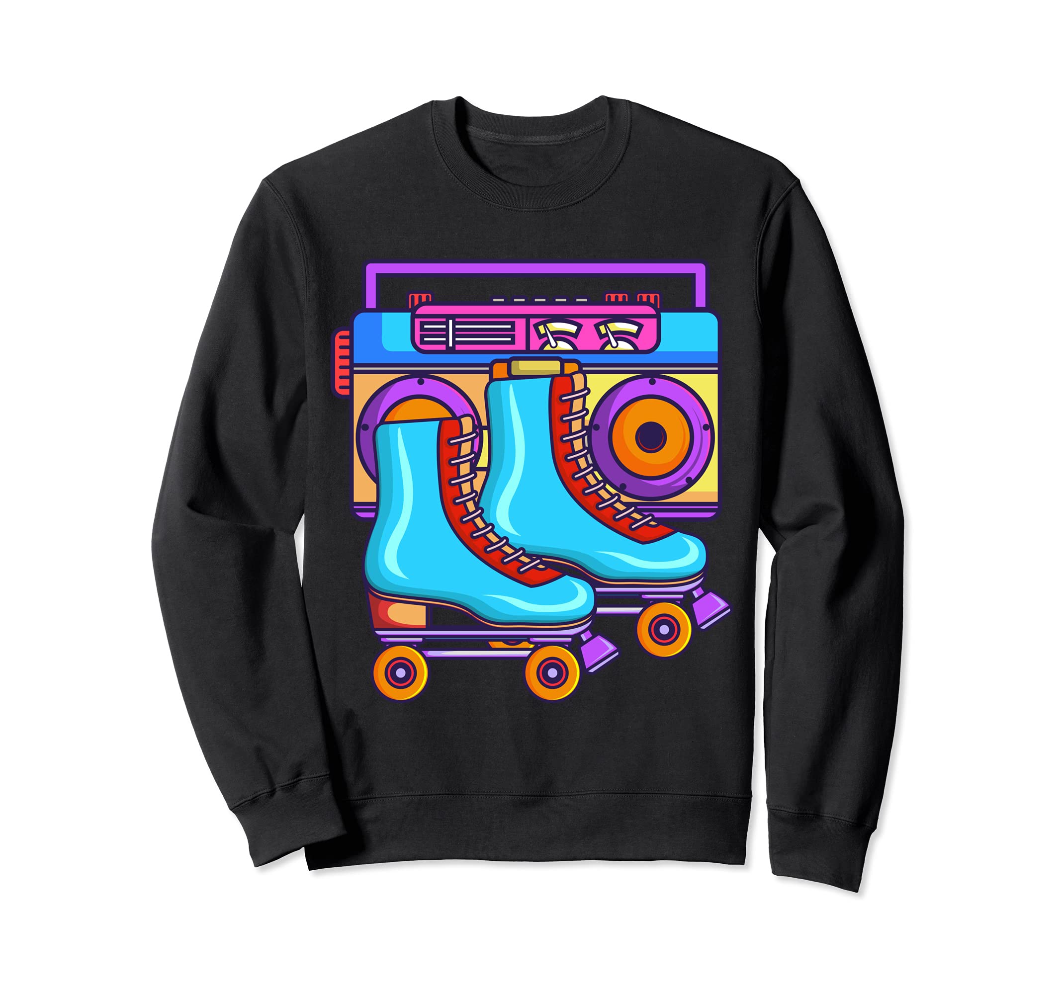 80S Rollerskates Roller Skating Sweatshirt - Streetwear Style Men Women - T-Shirt, Sweatshirt, Hoodie
