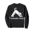 Funny Dog Yoga Downward Human Sweatshirt - Minimalist Print Men Women - T-Shirt, Sweatshirt, Hoodie