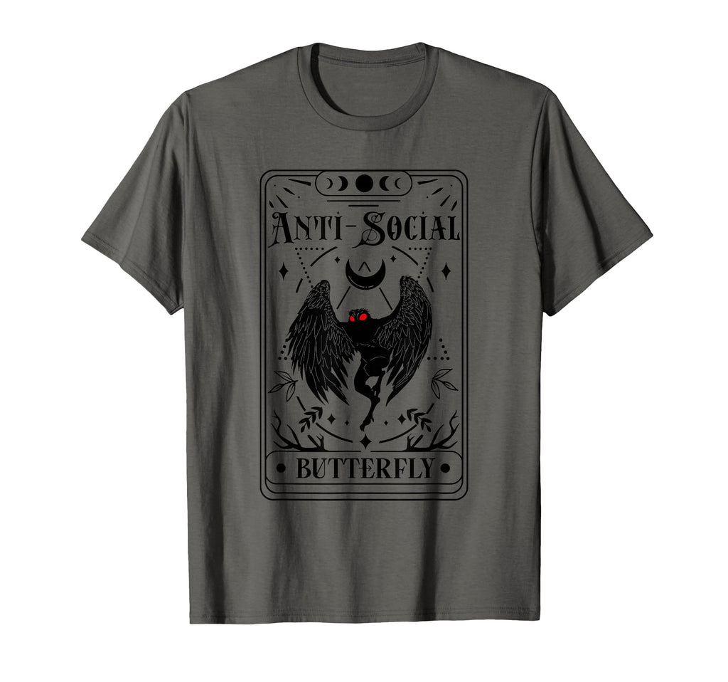 Mothman Tarot Card Antisocial T-Shirt - Fun Novelty Design Unisex - T-Shirt, Sweatshirt, Hoodie
