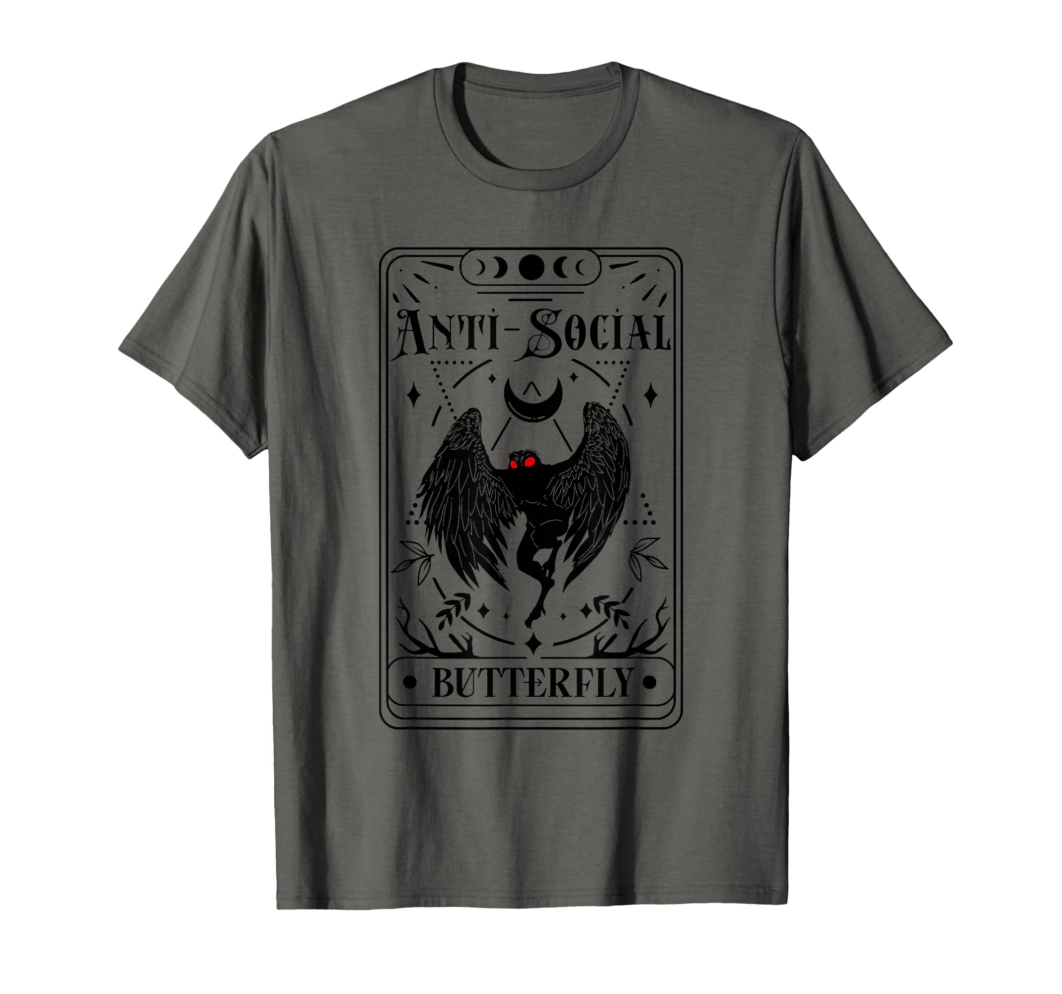 Mothman Tarot Card Antisocial T-Shirt - Fun Novelty Design Unisex - T-Shirt, Sweatshirt, Hoodie