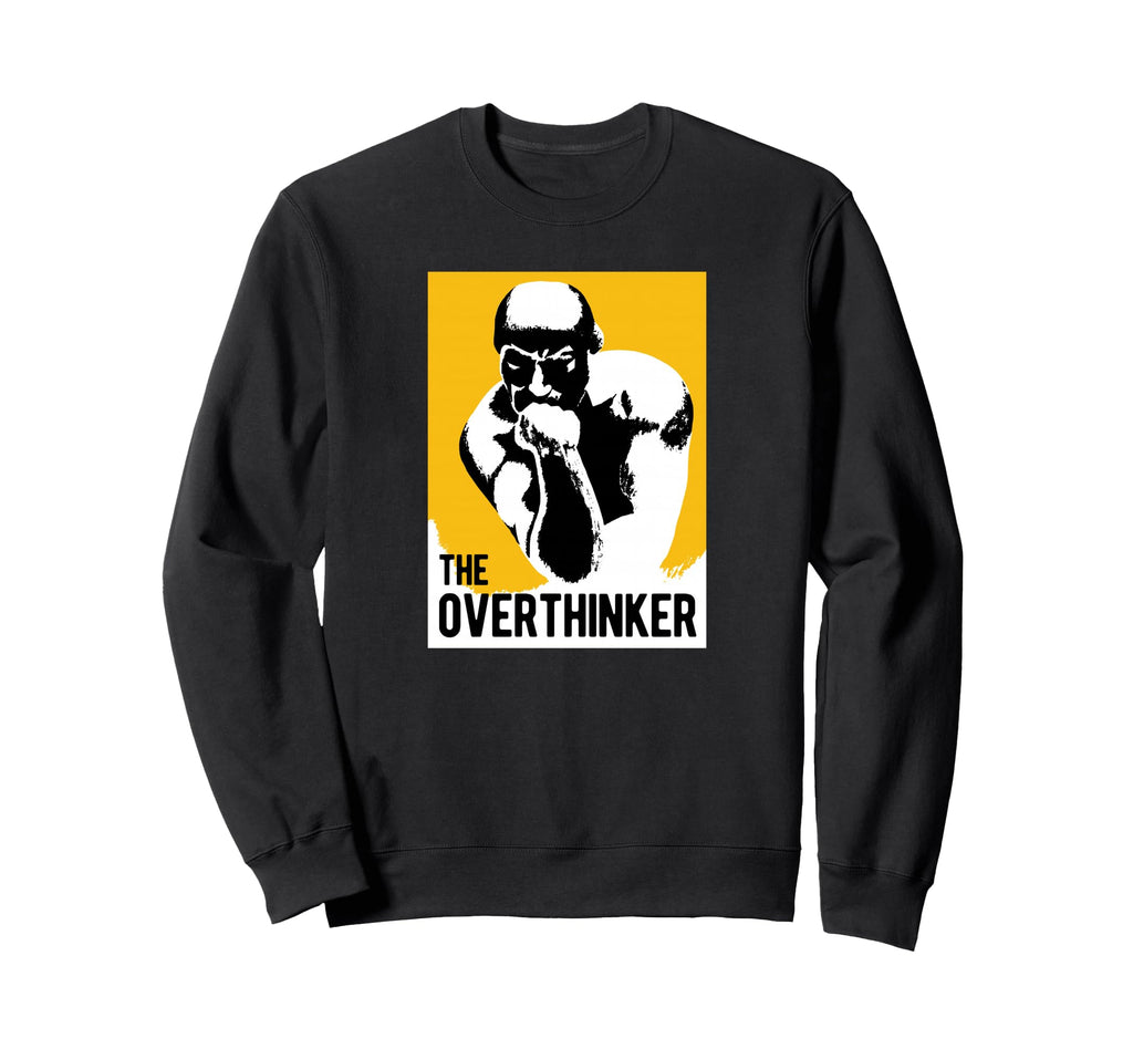 Overthinker Statue Parody Auguste Sweatshirt - Graphic Print for Adults - T-Shirt, Sweatshirt, Hoodie