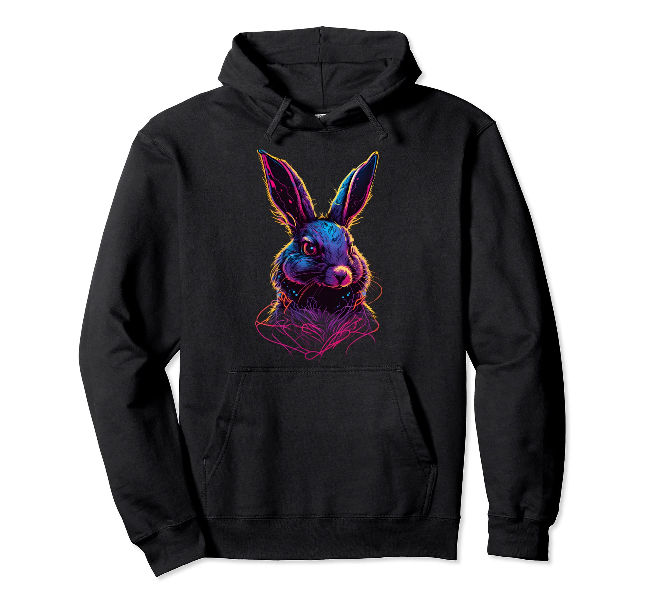 Haustier Hasen 80S Osterhase Geschenkidee Hoodie - Graphic Print for Adults - T-Shirt, Sweatshirt, Hoodie