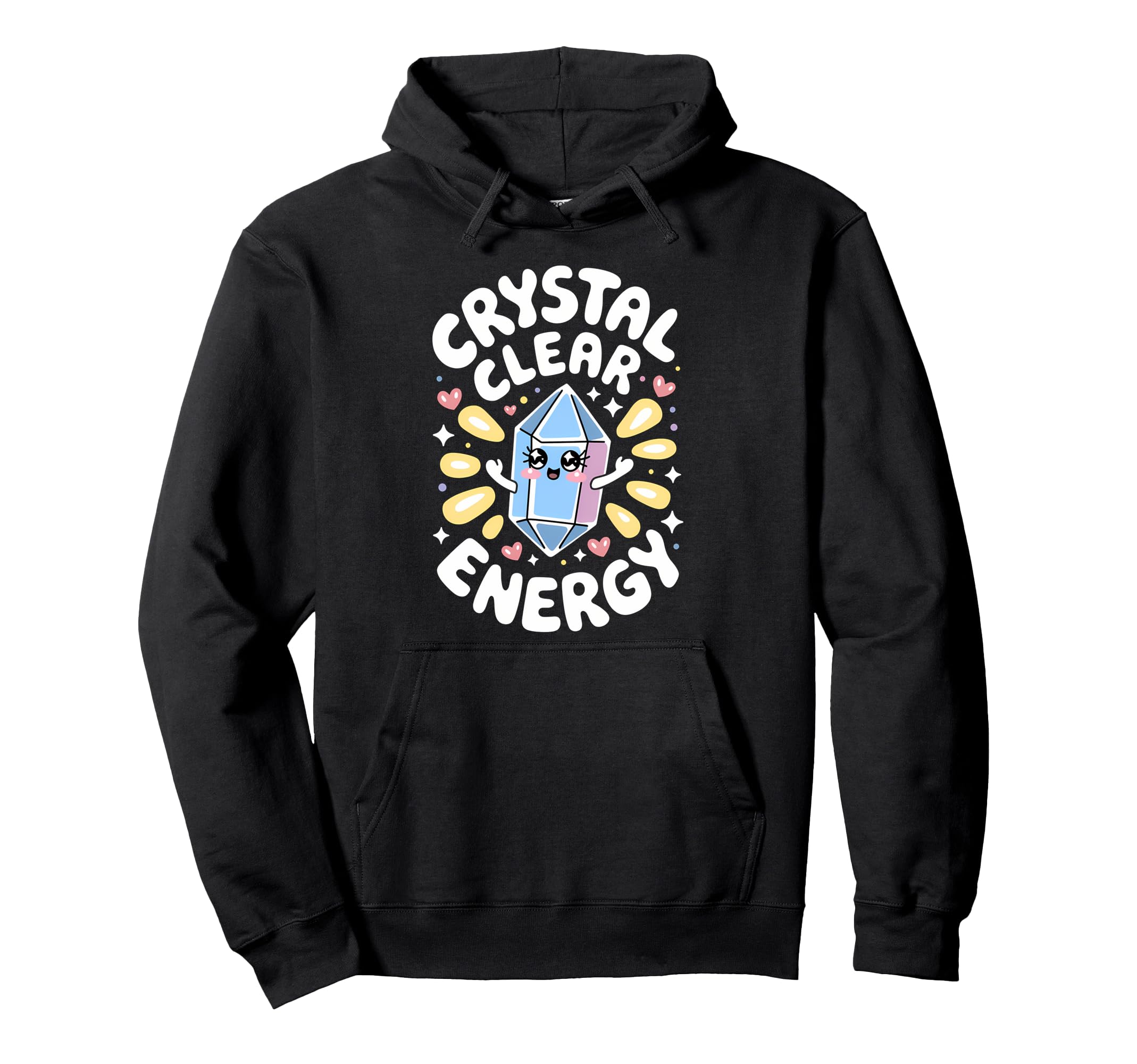 Healing Stone Crystals Energy Spiritual Hoodie - Unique Graphic Men Women - T-Shirt, Sweatshirt, Hoodie