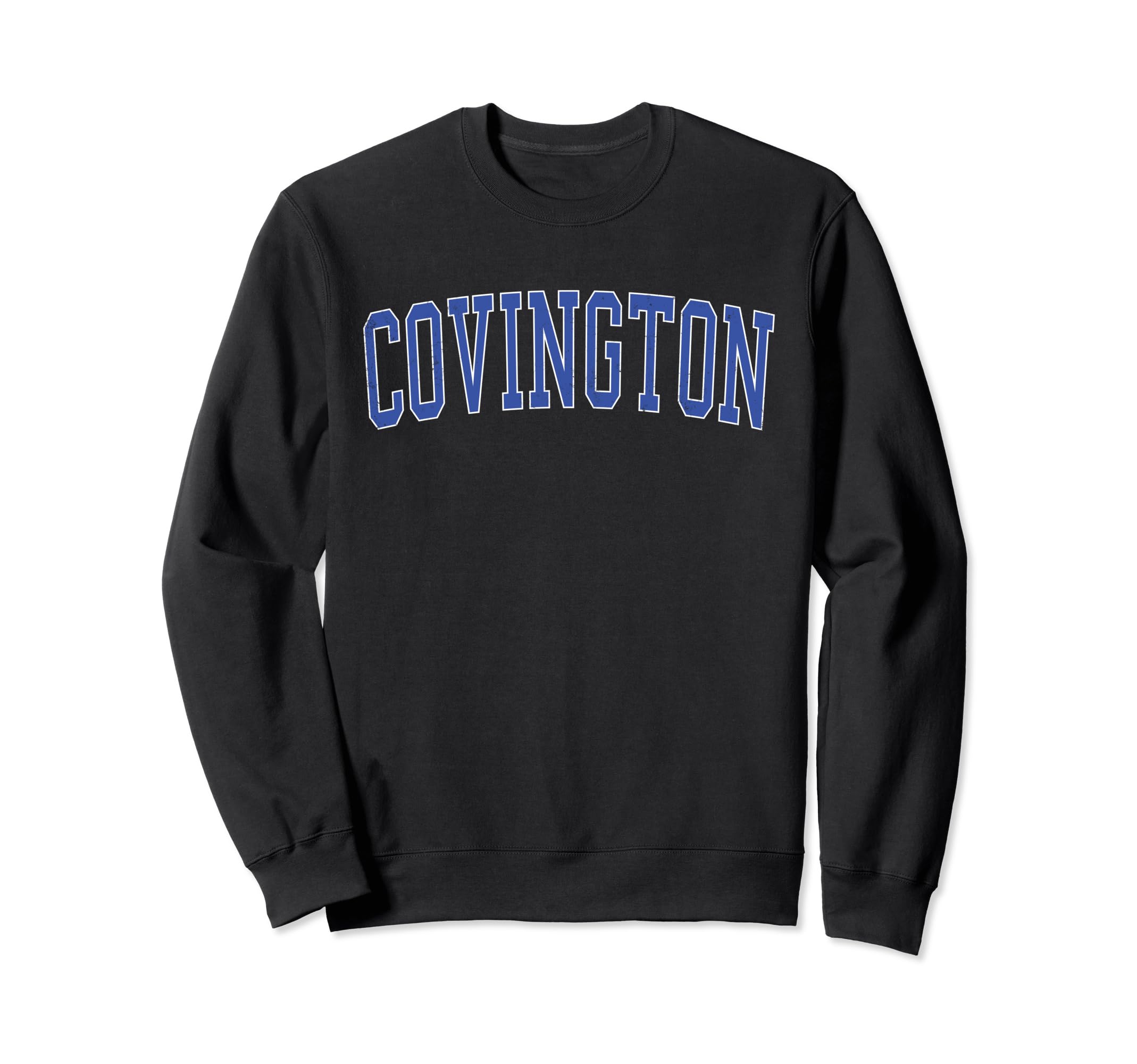 Covington La Distressed Blue Varsity Sweatshirt - Custom Art Print Unisex - T-Shirt, Sweatshirt, Hoodie