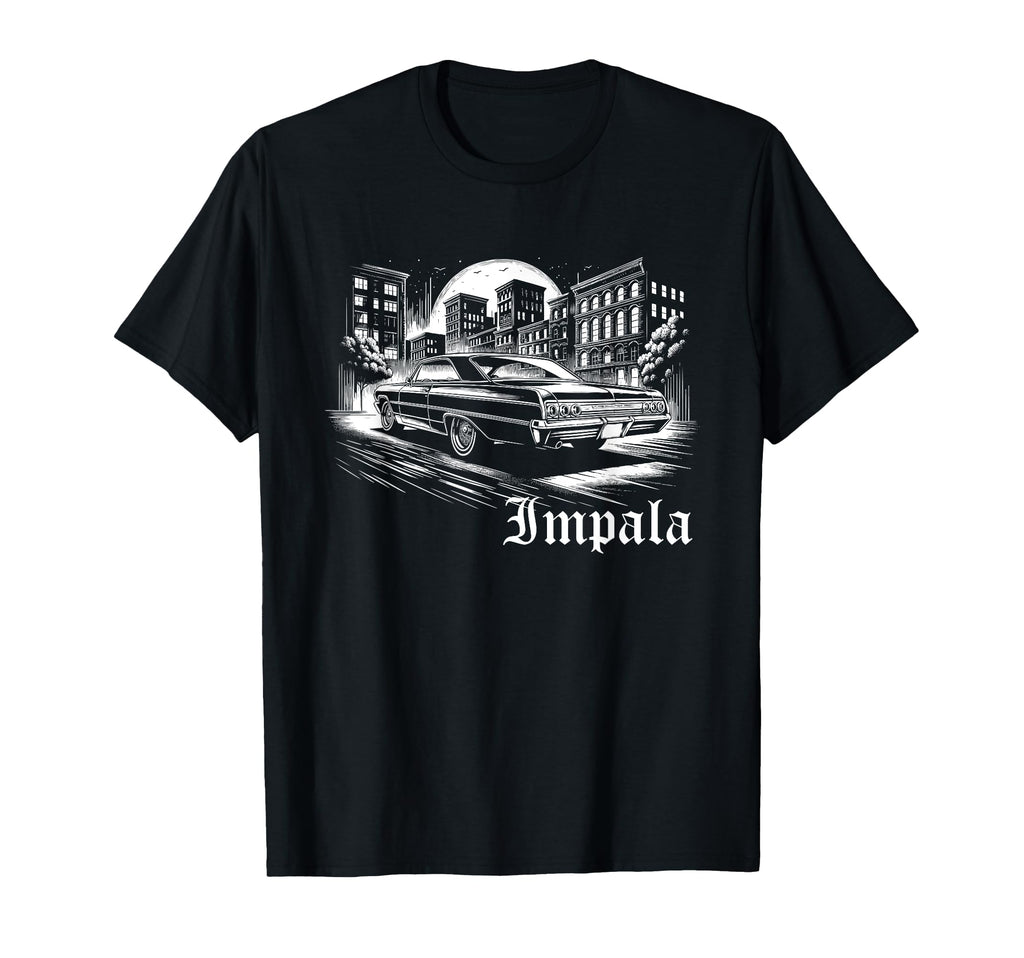 Old School Impala Muscle Car Hot T-Shirt - Casual Everyday Wear Men Women - T-Shirt, Sweatshirt, Hoodie