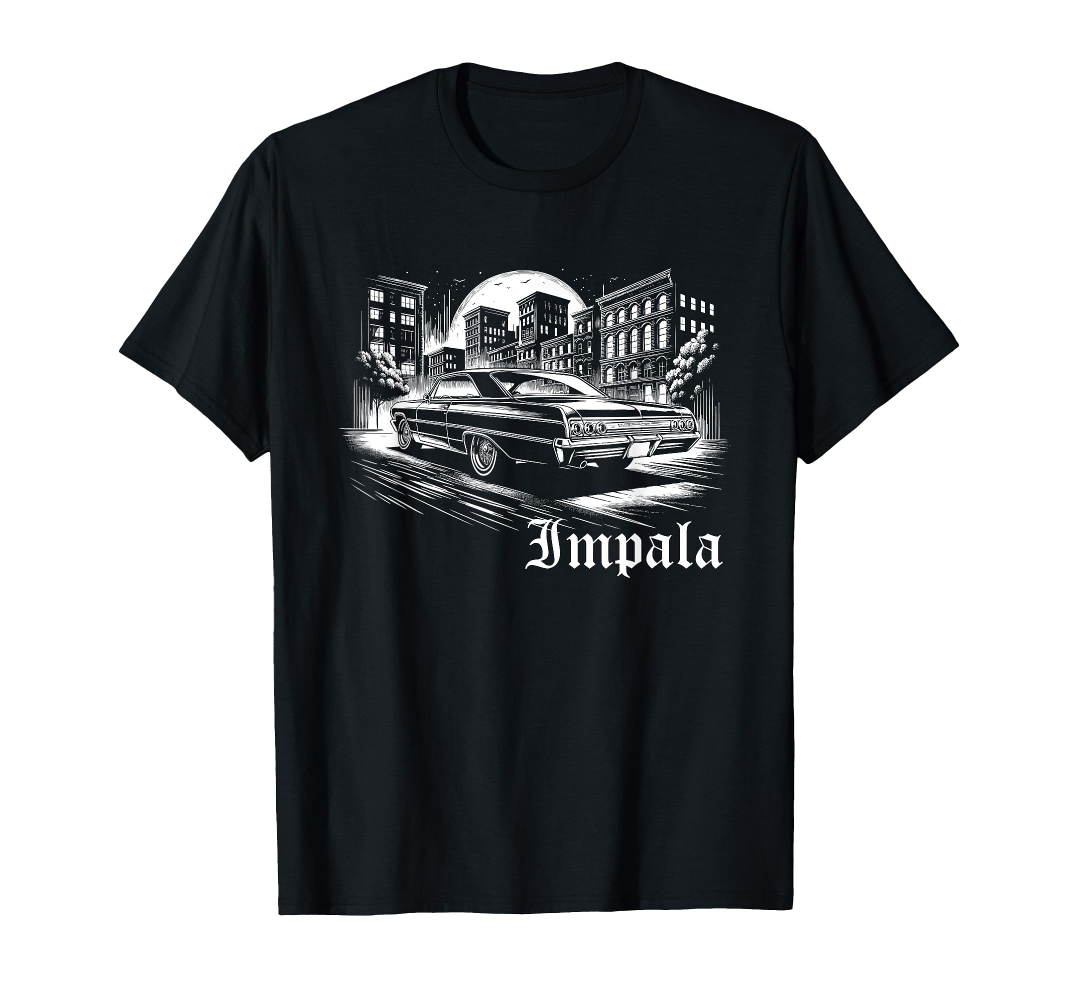 Old School Impala Muscle Car Hot T-Shirt - Casual Everyday Wear Men Women - T-Shirt, Sweatshirt, Hoodie