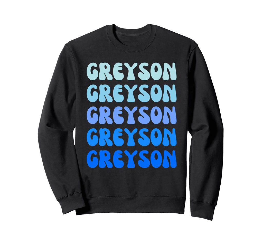 Greyson Name Stack Sweatshirt - Trendy Graphic Unisex - T-Shirt, Sweatshirt, Hoodie