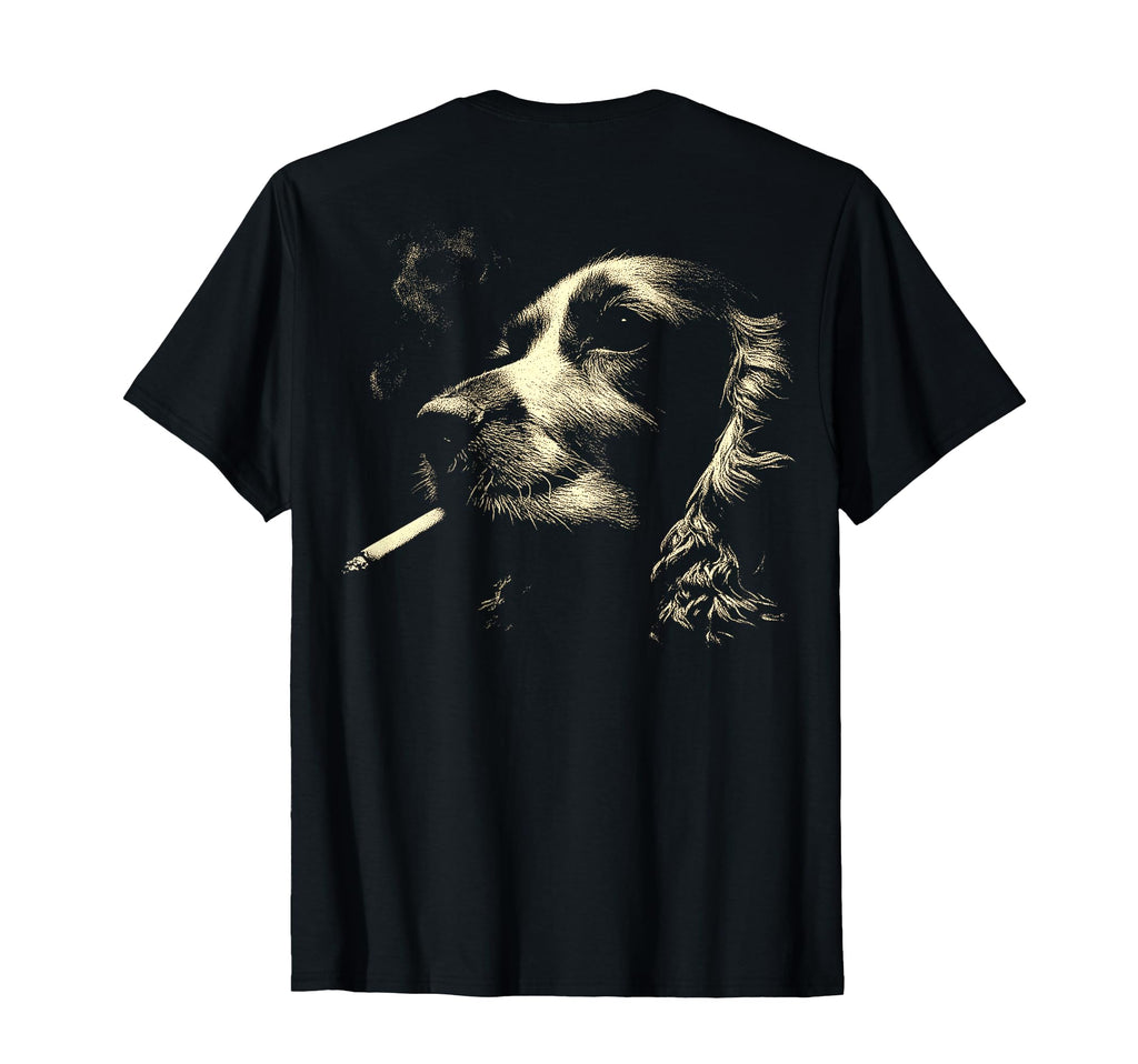 English Cocker Spaniel Smoking T-Shirt - Novelty Apparel Men Women - T-Shirt, Sweatshirt, Hoodie