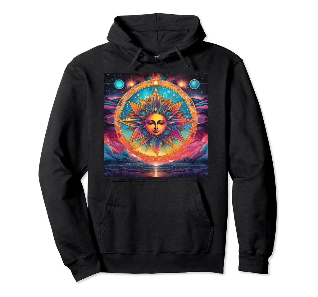 Synthwave Celestial Sun Anime 1980S Hoodie - Streetwear Style for Adults - T-Shirt, Sweatshirt, Hoodie