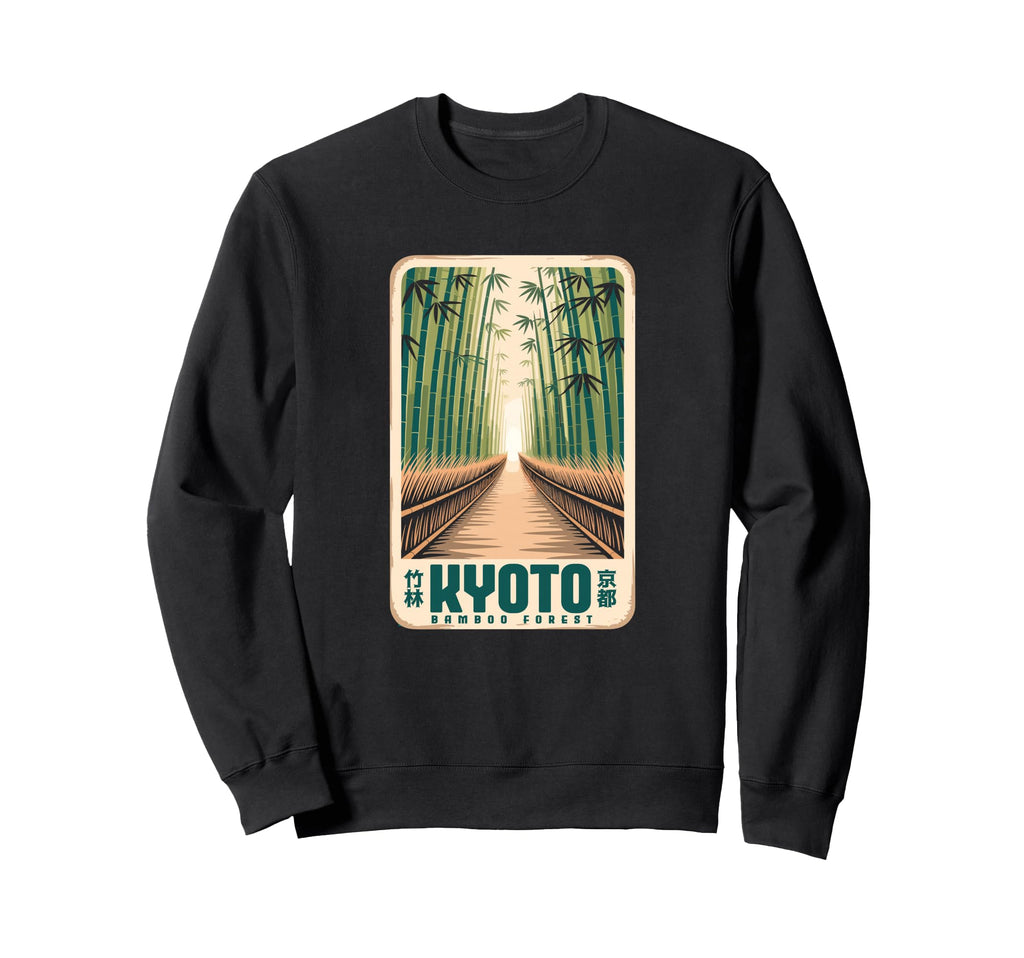 Kyoto Bamboo Grove Arashiyama Sweatshirt - Unique Graphic Men Women - T-Shirt, Sweatshirt, Hoodie