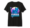 Yorkshire Terrier Synthwave T-Shirt - Minimalist Print for Adults - T-Shirt, Sweatshirt, Hoodie