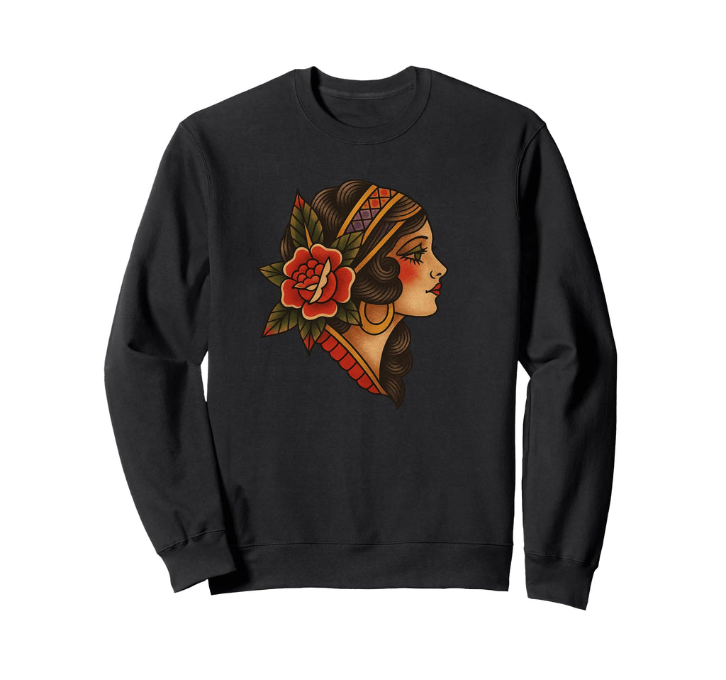 Traditional Tattoo Sweatshirt - Unique Graphic for Adults - T-Shirt, Sweatshirt, Hoodie