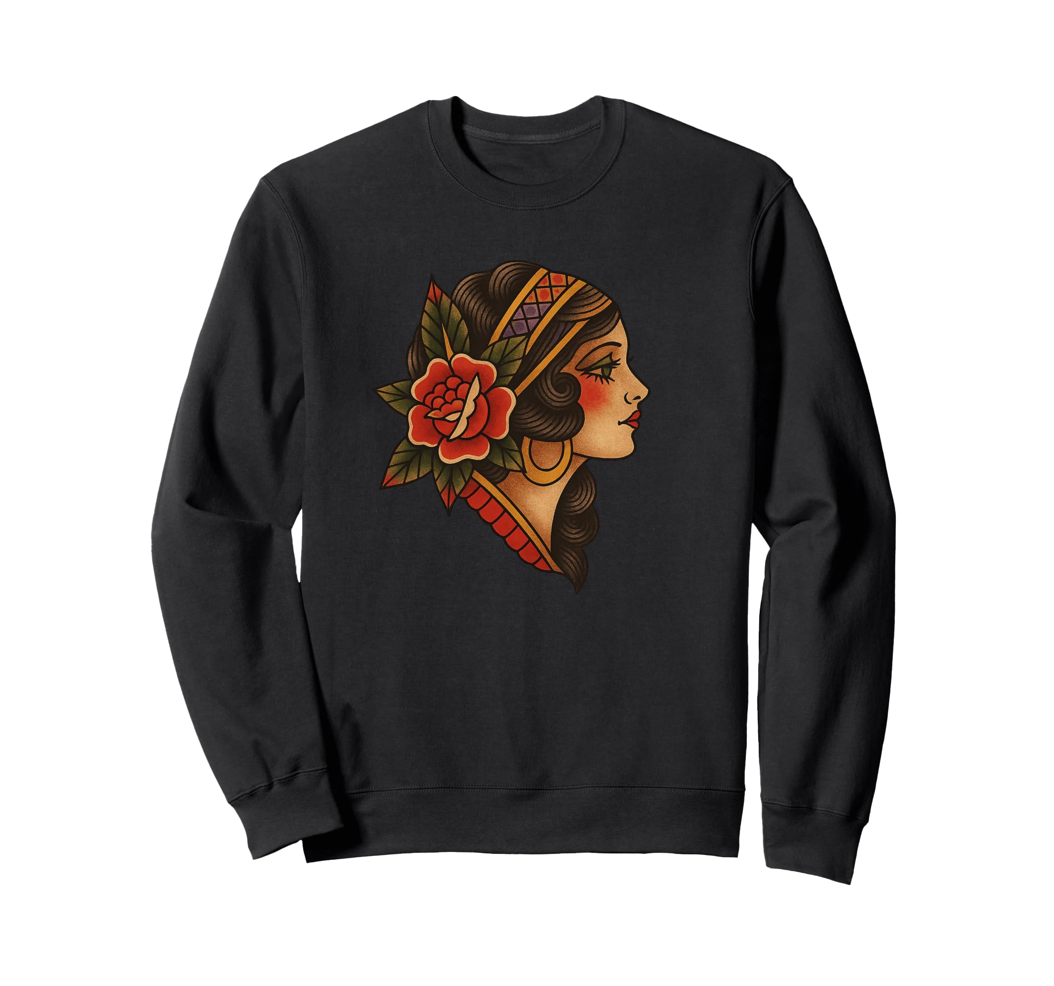 Traditional Tattoo Sweatshirt - Unique Graphic for Adults - T-Shirt, Sweatshirt, Hoodie