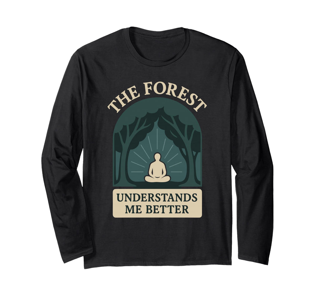 Forest Walk Overthinker Mental Reset T-Shirt - Minimalist Print Men Women - T-Shirt, Sweatshirt, Hoodie