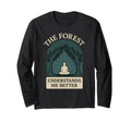 Forest Walk Overthinker Mental Reset T-Shirt - Minimalist Print Men Women - T-Shirt, Sweatshirt, Hoodie