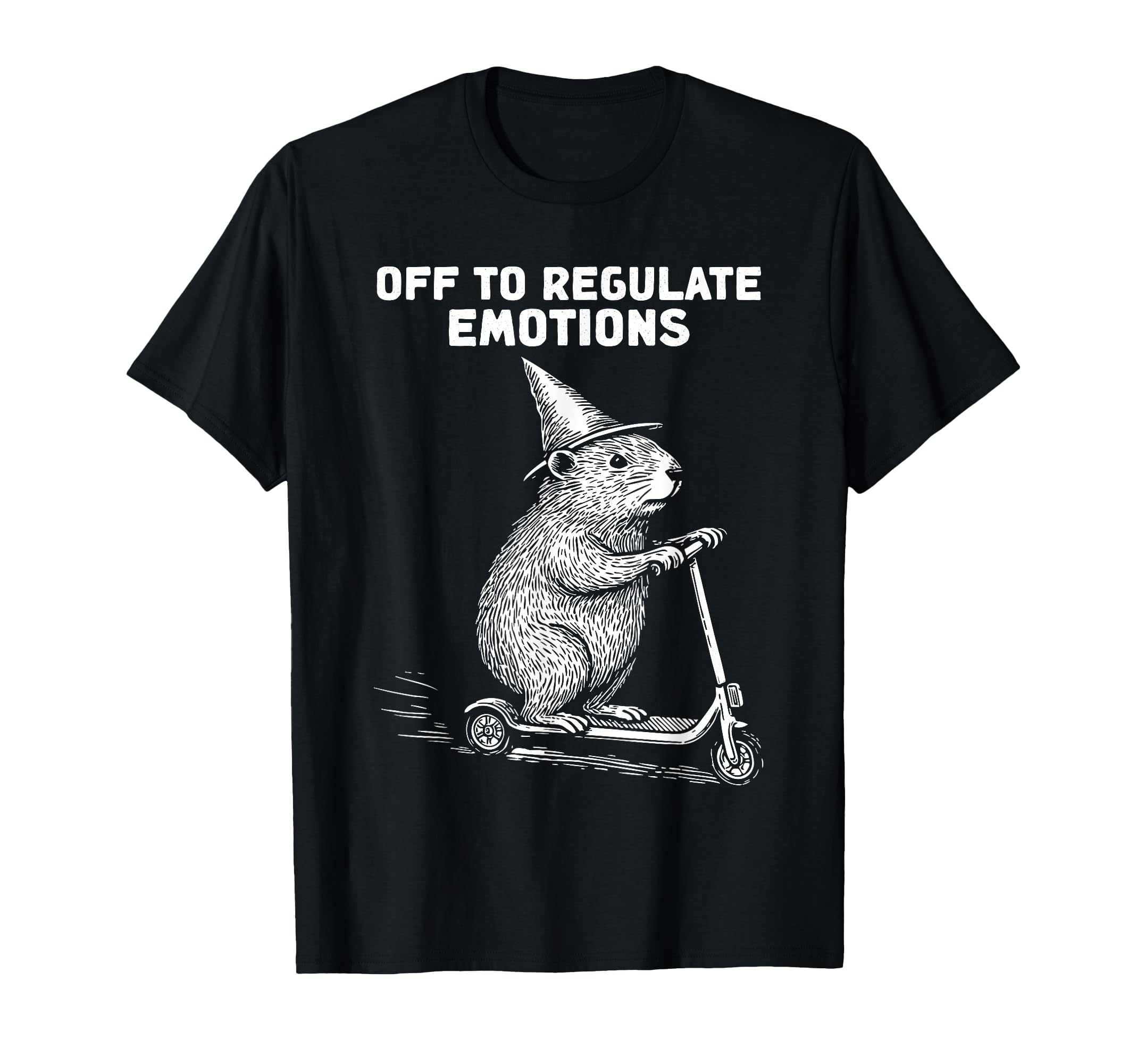 Off To Regulate Emotions Mental Health T-Shirt - Minimalist Print Unisex - T-Shirt, Sweatshirt, Hoodie