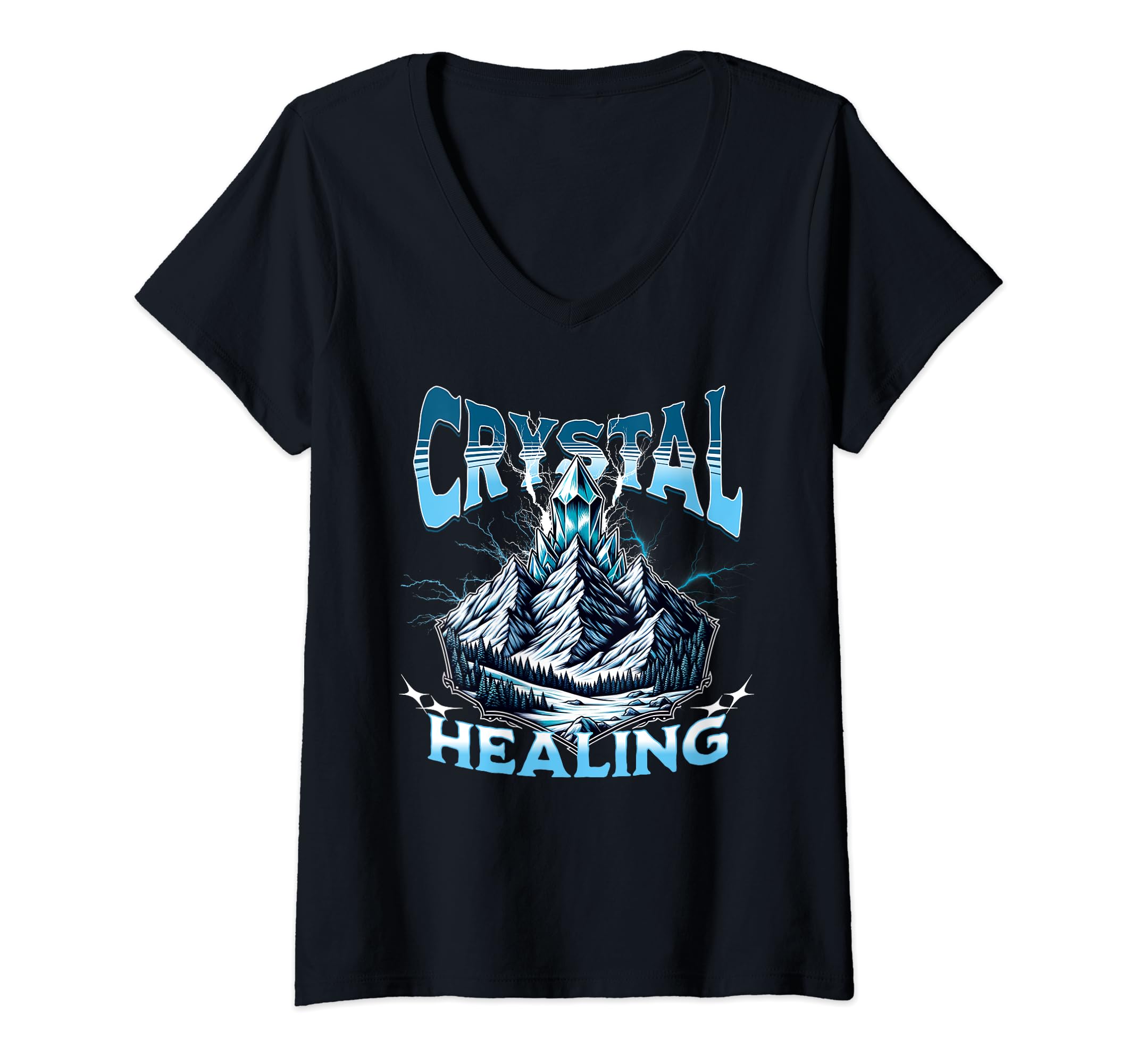 Womens Crystals Healing S Energizing T-Shirt - Custom Art Print Unisex - T-Shirt, Sweatshirt, Hoodie