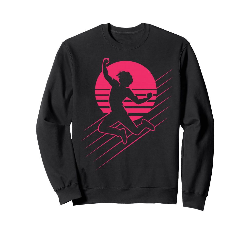 80S Synthwave Sweatshirt - Fun Novelty Design Unisex - T-Shirt, Sweatshirt, Hoodie