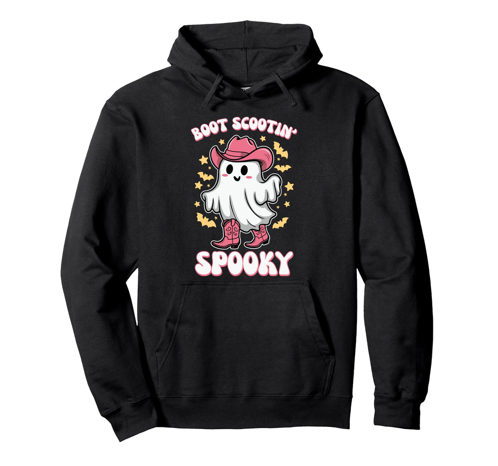 Boot Scootin Spooky Western Funny Hoodie - Custom Art Print Unisex - T-Shirt, Sweatshirt, Hoodie