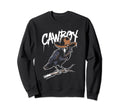 Cawboy Crow Funny Cowboy Pun Western Sweatshirt - Graphic Print Men Women - T-Shirt, Sweatshirt, Hoodie