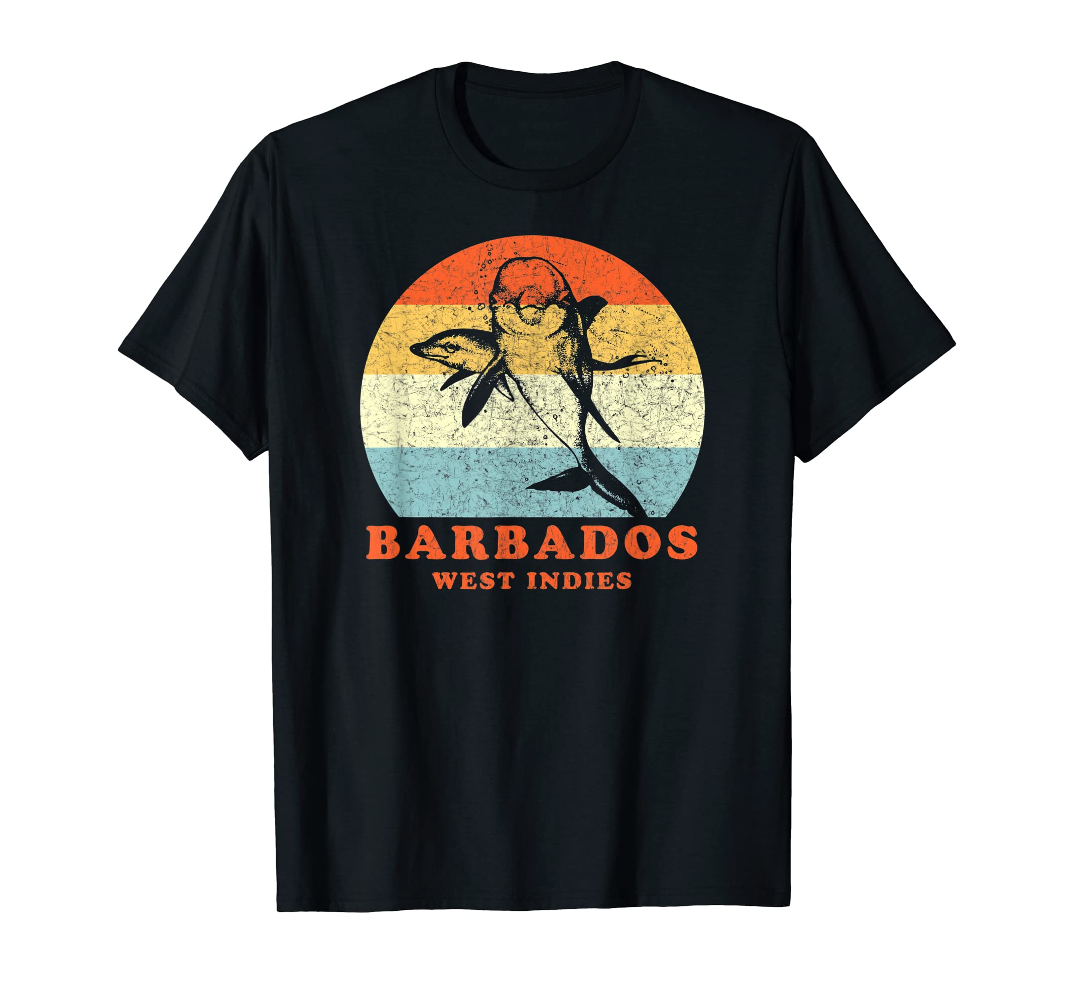 Barbados West Indies Dolphin Vacation T-Shirt - Unique Graphic Unisex - T-Shirt, Sweatshirt, Hoodie