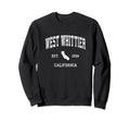West Whittier California Ca Athletic Sweatshirt - Graphic Print Men Women - T-Shirt, Sweatshirt, Hoodie
