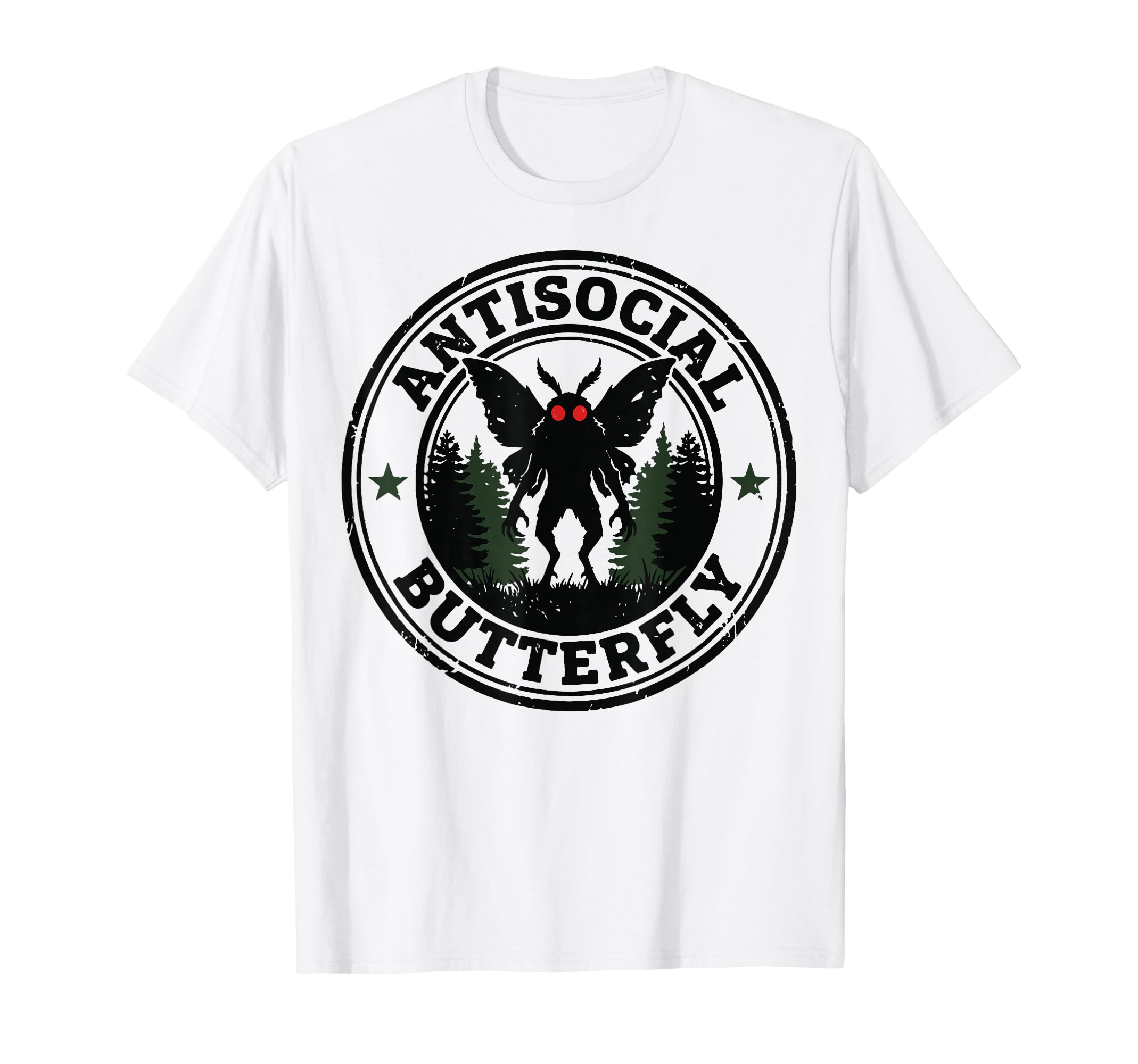 Cryptid Cryptozoology Mothman Introvert Hoodie - Minimalist Print Unisex - T-Shirt, Sweatshirt, Hoodie