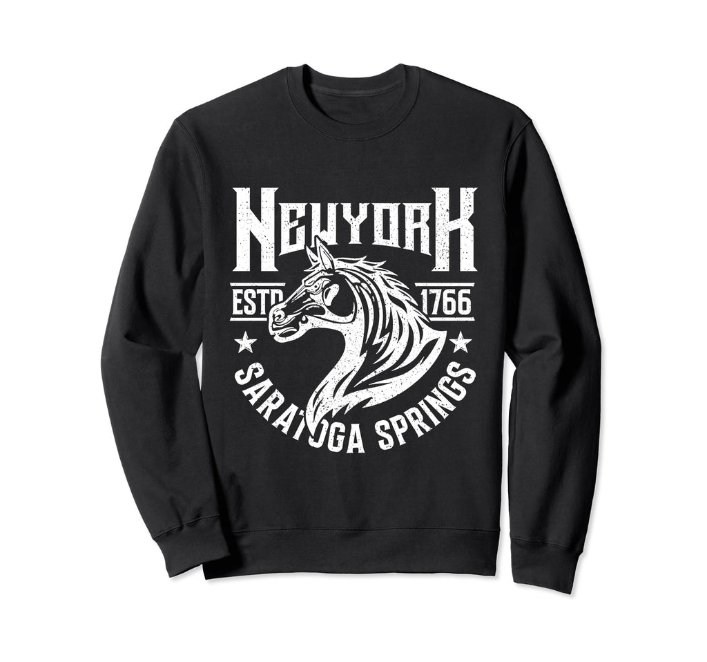 New York Saratoga Springs Horse Sweatshirt - Custom Art Print Unisex - T-Shirt, Sweatshirt, Hoodie