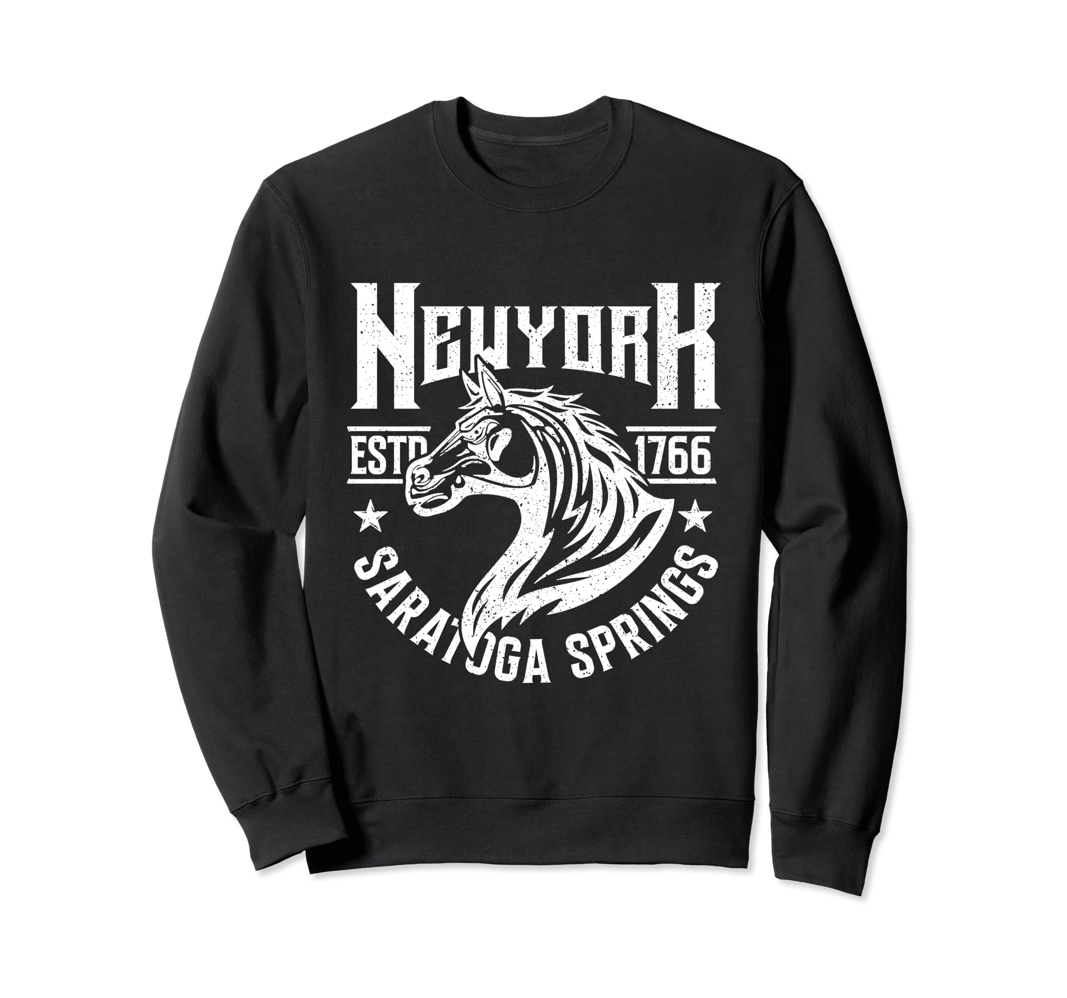 New York Saratoga Springs Horse Sweatshirt - Custom Art Print Unisex - T-Shirt, Sweatshirt, Hoodie