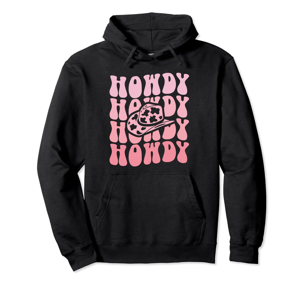 Rodeo White Howdy Western Cowboy Hat Hoodie - Unique Graphic Unisex - T-Shirt, Sweatshirt, Hoodie