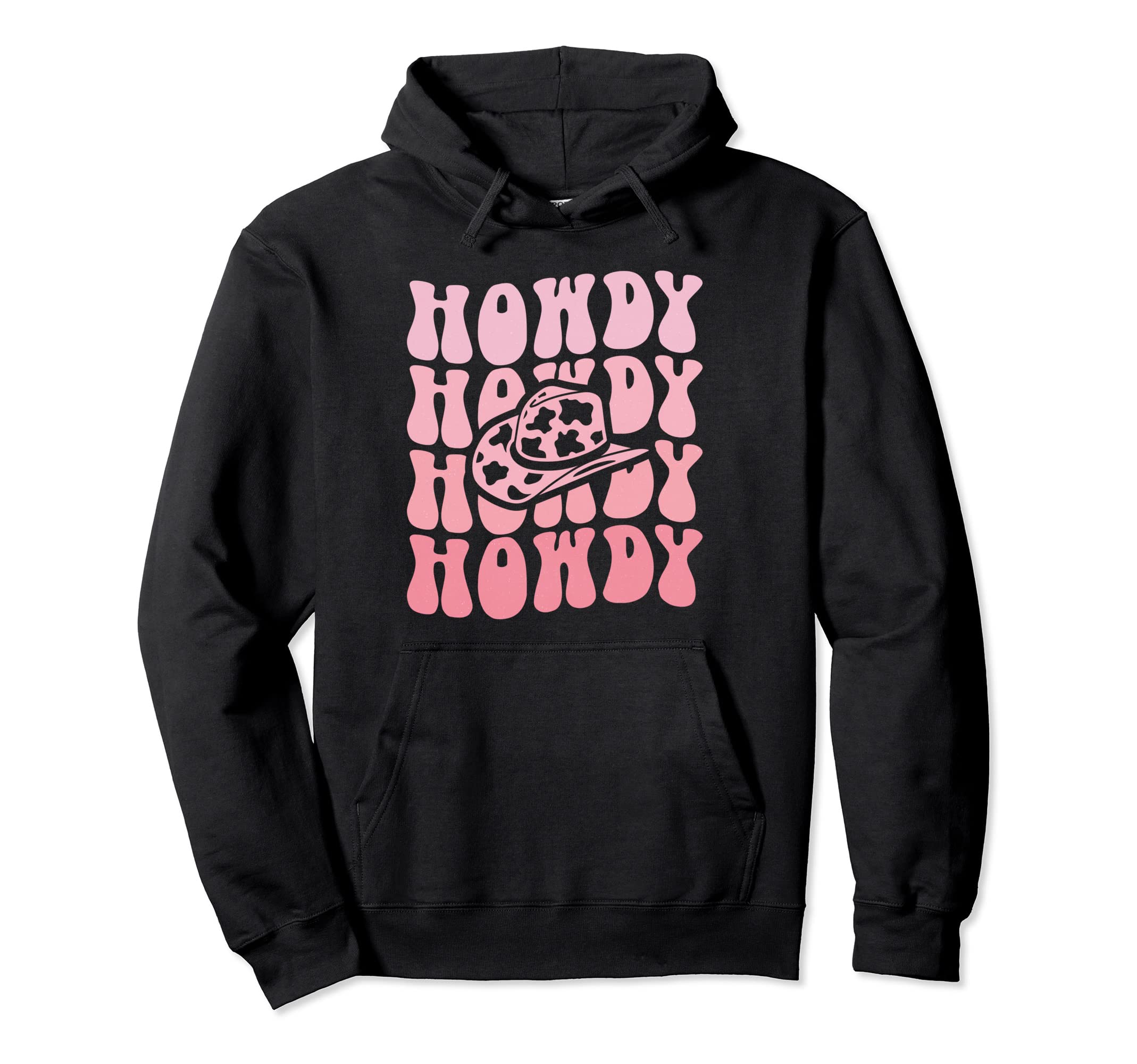 Rodeo White Howdy Western Cowboy Hat Hoodie - Unique Graphic Unisex - T-Shirt, Sweatshirt, Hoodie