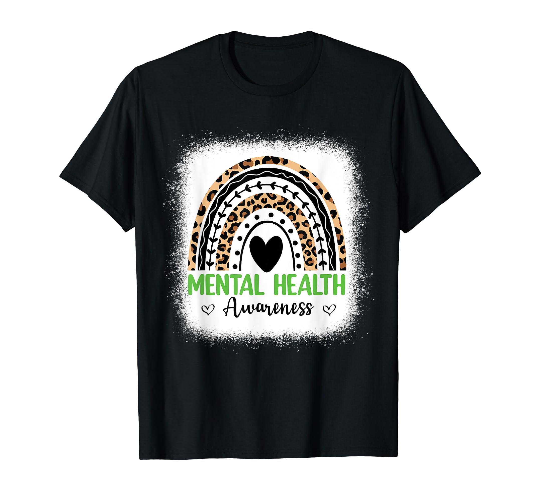 Rainbow May I Wear Green Mental Health T-Shirt - Minimalist Print Unisex - T-Shirt, Sweatshirt, Hoodie