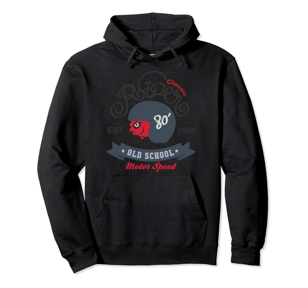 Old School Riders Motorcycle Biker Hoodie - Aesthetic Graphic Unisex - T-Shirt, Sweatshirt, Hoodie